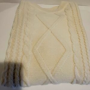 Mens Hand-knit Chevron Stitch Sweater Aelfric Eden M